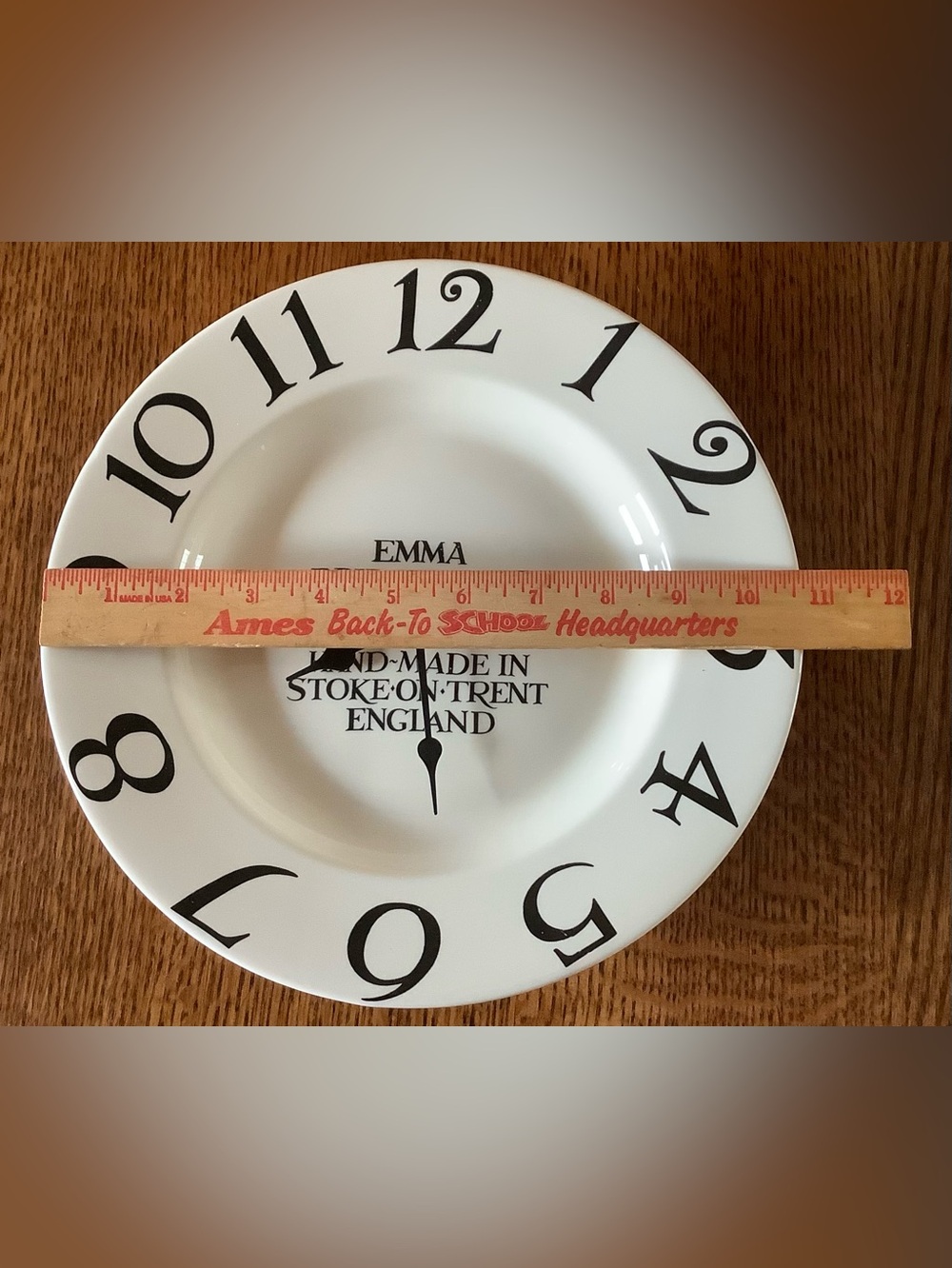 Emma Bridgewater Pottery Black Toast & Marmalade Wall Clock ..A Rare Find - Picture 2 of 5